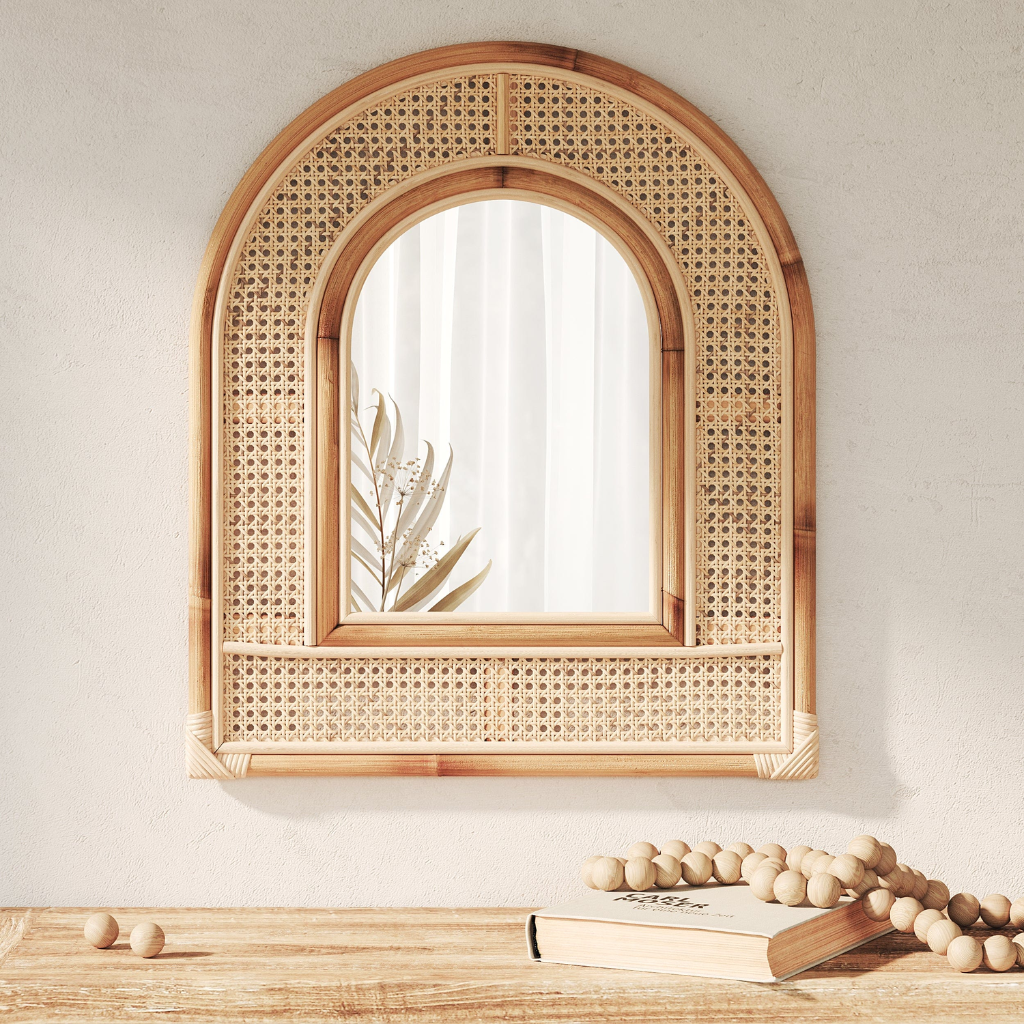 Japandi Arched Mirror